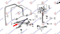 Macara Geam Fata Mecanica - Honda Civic Sedan 1982...