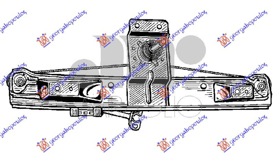 Macara Geam Fata Mecanica - Opel Corsa D 2006 , 5140105