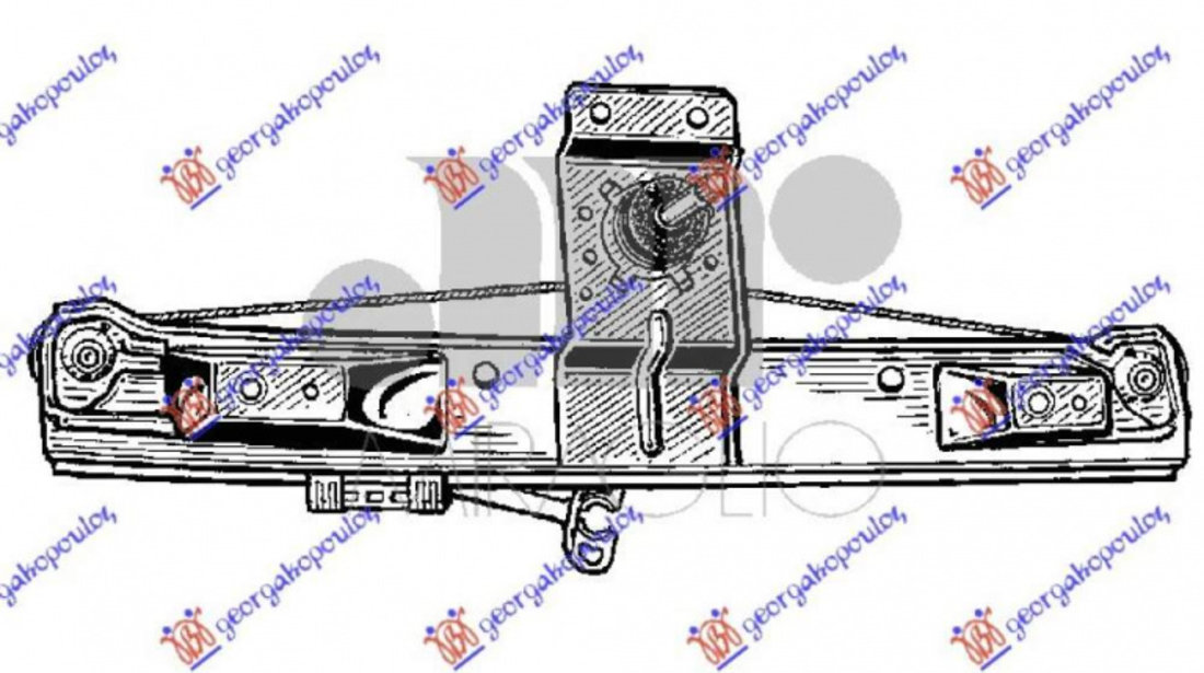 Macara Geam Fata Mecanica - Opel Corsa E 2015 , 5140106