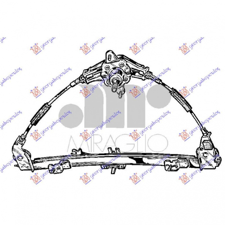 Macara Geam Spate Electrica - Fiat Albea 2002 , 46736849