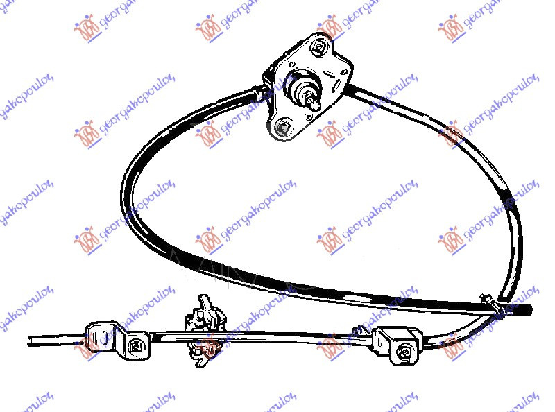 Macara Geam Spate Electrica - Fiat Uno 1989 , 7627408