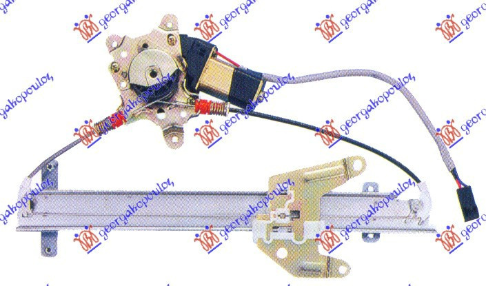 Macara Geam Spate Electrica - Nissan Almera (N15) Sdn 1996 , 82700om011