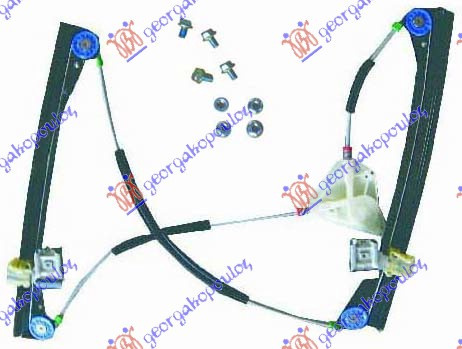 Macara Geam Spate Electrica - Vw Polo 2002 , 6q3837461j