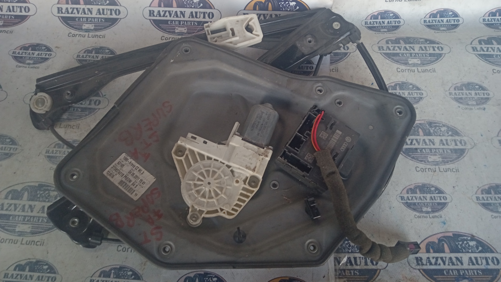Macara geam stânga fata Skoda Superb 2 2011, 3T0837401B