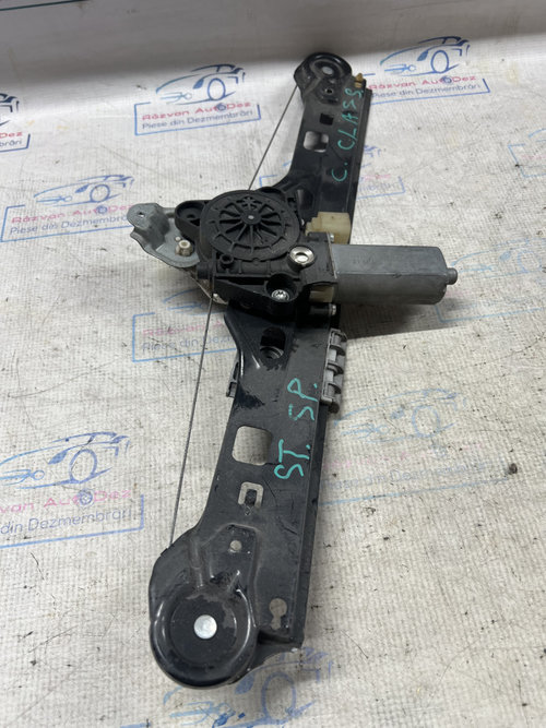Macara geam stânga spate Mercedes C-Class W203 2004, A2038202942