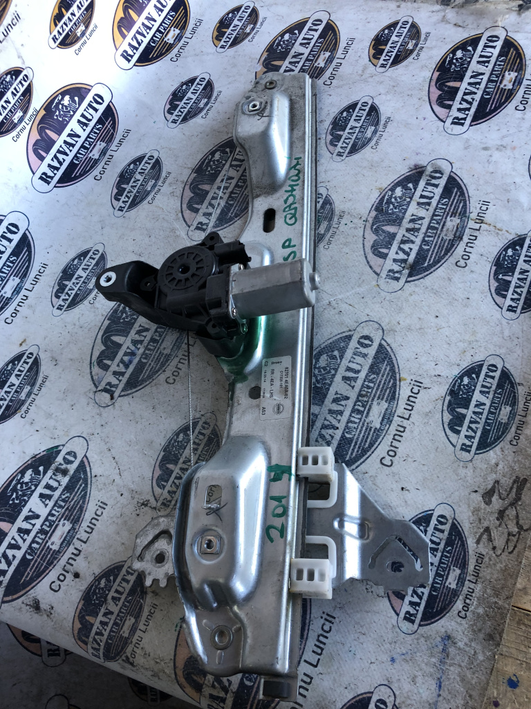 Macara geam stânga spate Nissan Qashqai 2014, 827014EA0A02