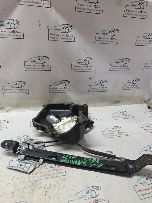 Macara geam stânga spate Seat Leon Hatchback - Benzina 2008, 1K0959703AF
