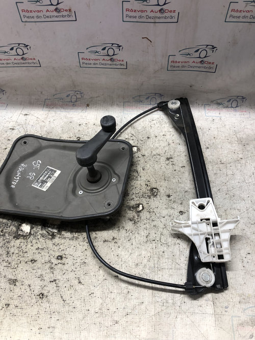 Macara geam stânga spate Skoda Roomster 2008, 5J7839401