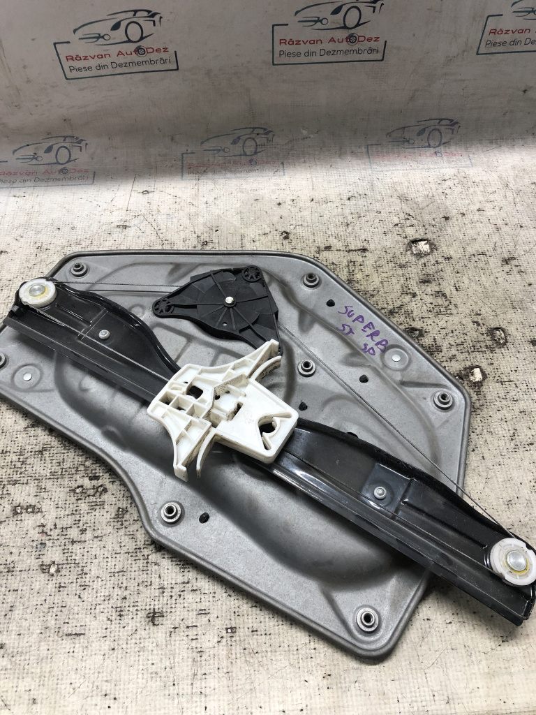 Macara geam stânga spate Skoda Superb 2010, 3T5839401A