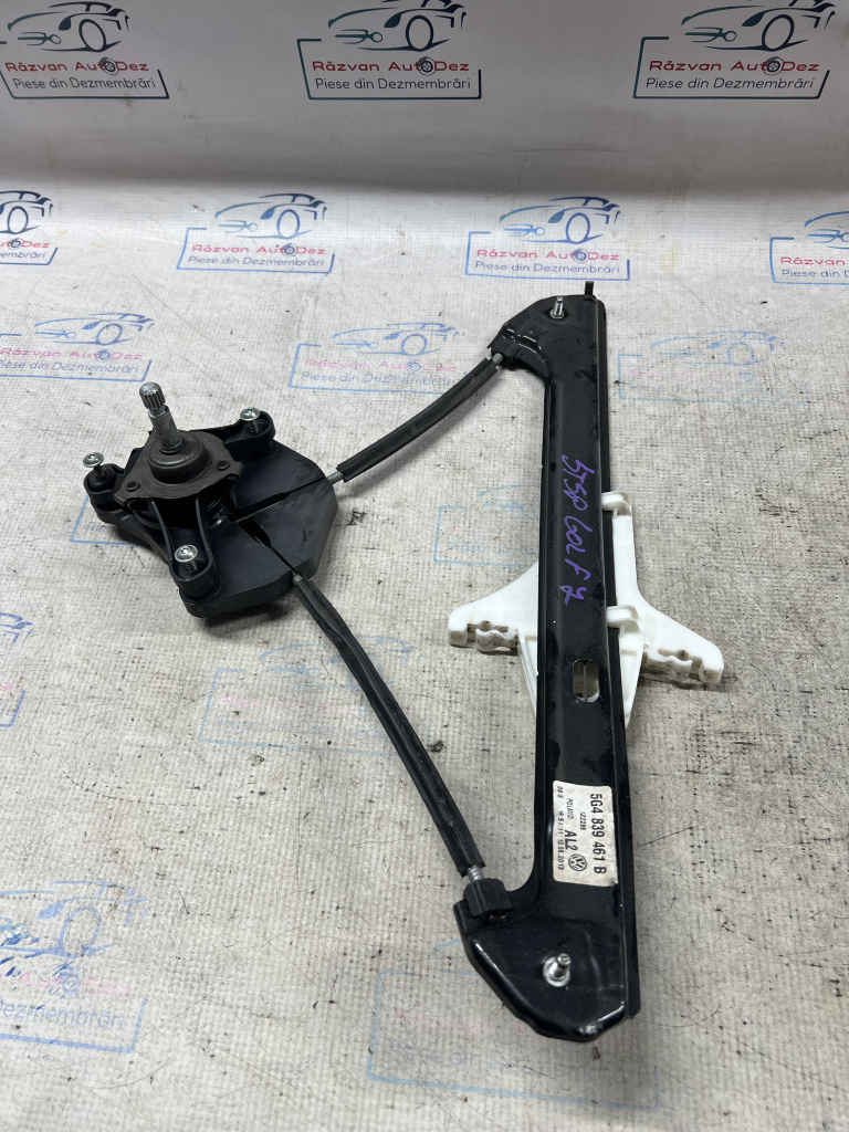 Macara geam stânga spate Volkswagen Golf 7 2014, 5G4839461B