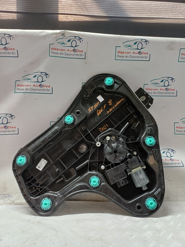 Macara geam stânga spate Volkswagen Golf 8 - Benzina 2021, 5H0839401F / 5Q0959408G