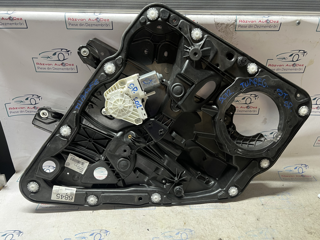 Macara geam stânga spate Volkswagen Touareg 2012, 7P6839755A