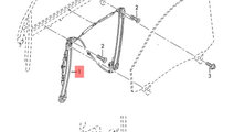 Macara geam stanga fata Audi A4 B6 (8E2) Sedan 200...