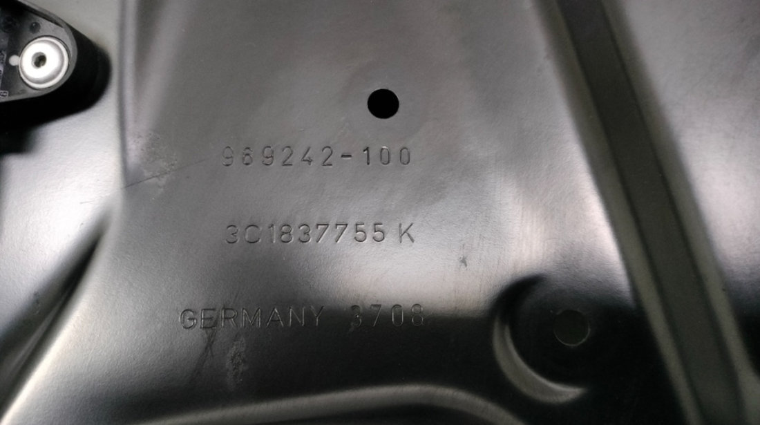 Macara geam stanga fata Volkswagen Passat (3C5) Combi 2009 2.0 TDI OEM 3C1837755K