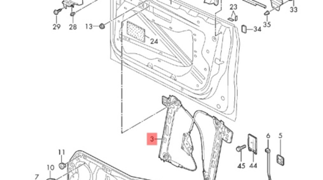 Macara geam stanga fata Volkswagen Passat CC (357) DSG 2.0 tdi CBB B 2009 VOLKSWAGEN PASSAT CC (357) [ 2008 - 2012 ] OEM 3C8837461J