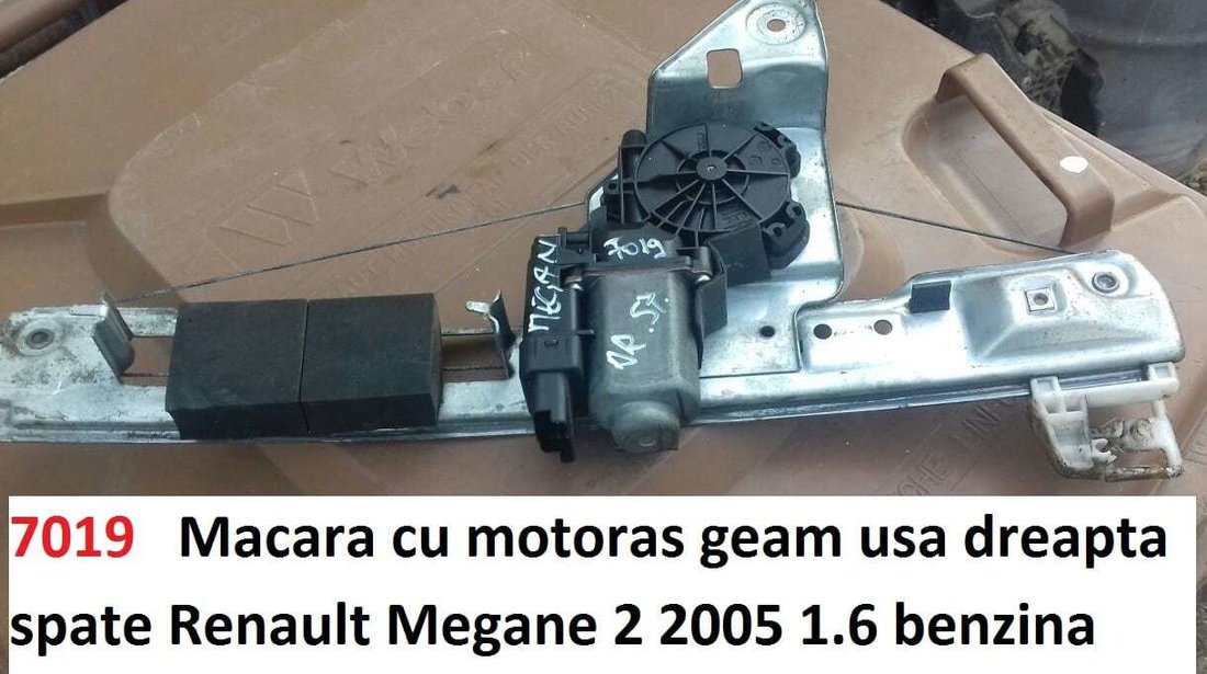 Macara geam usa dreapta spate Renault Megane 2