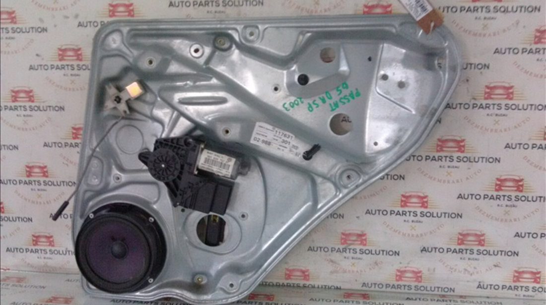 Macara geam usa dreapta spate VOLKSWAGEN PASSAT B5 2001-2004