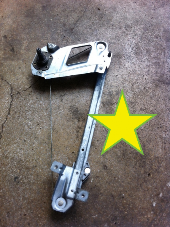 Macara manuala geam stanga spate Opel Astra F [1991 - 1994] wagon 1.6 MT (75 hp) (51_ 52_) 1.6i