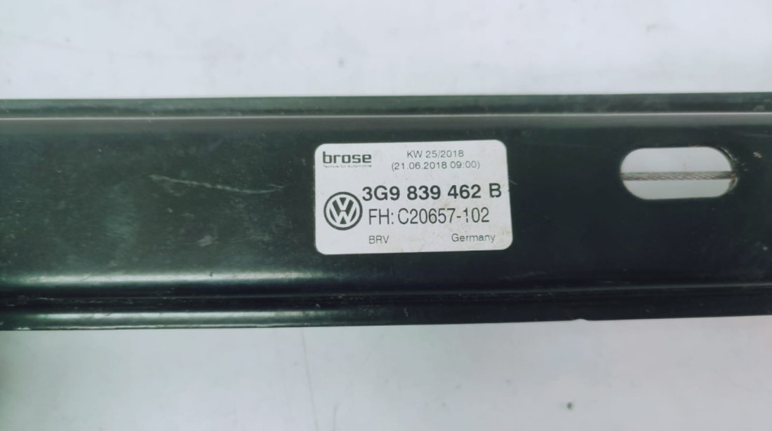 Macara usa dreapta spate 3g9839462b Volkswagen VW Passat B8 [2014 - 2020]