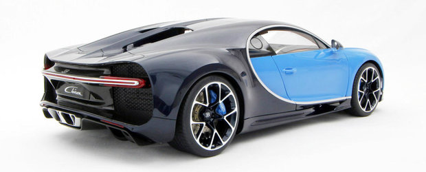 Macheta noului Bugatti Chiron costa mai mult decat majoritatea masinilor din Romania
