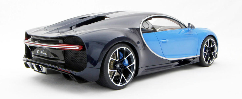 Macheta noului Bugatti Chiron costa mai mult decat majoritatea masinilor din Romania Macheta noului Bugatti Chiron costa mai mult decat majoritatea masinilor din Romania