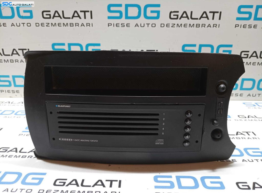 Magazie 5 CD-uri Blaupunkt Peugeot 307 2004 - 2010 Cod 9663723177 7607769071 [M4699]