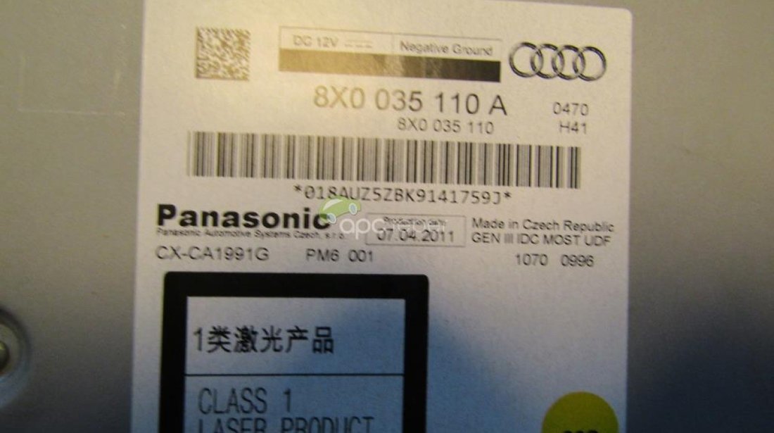 Magazie 6Cd - Audi CD Changer Mp3 - cod 8X0035110A