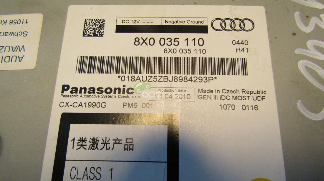 Magazie 6CD - Audi CD Changer - Original - 8X0035110
