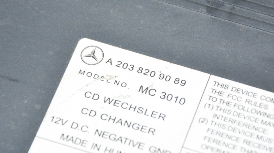 Magazie Cd Mercedes-Benz C-CLASS (W203) 2000 - 2007 A2038209089, A 203 820 90 89, 203 820 90 89, 2038209089