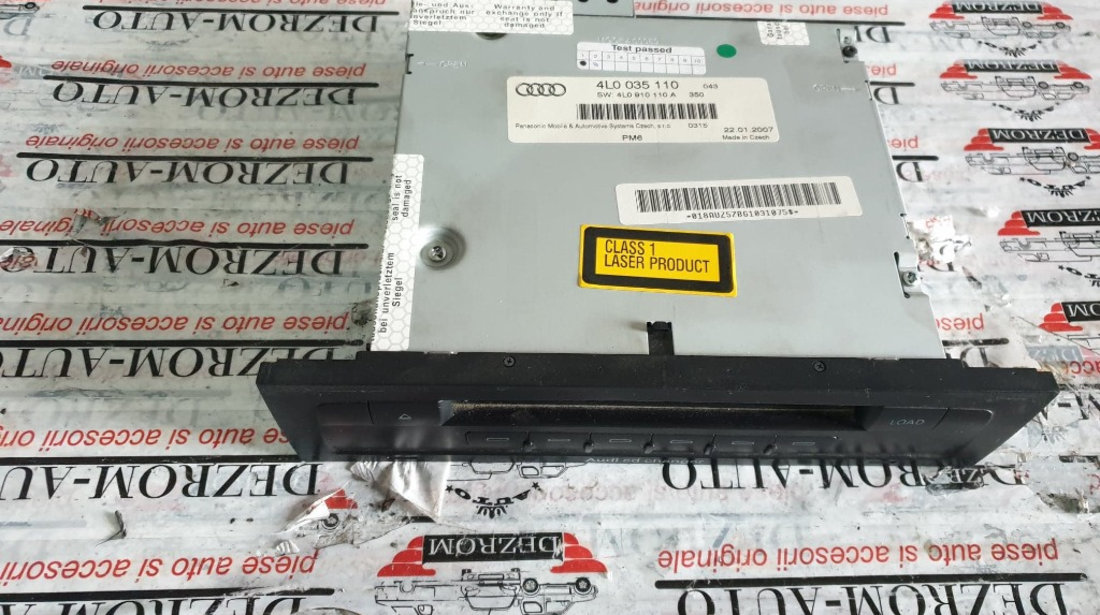 Magazie cd-uri Audi Q7 cod piesa: 4l0035110