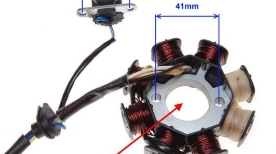 Magnetou scuter cu 8 bobine 4T - Wilmat - Calitatea 1