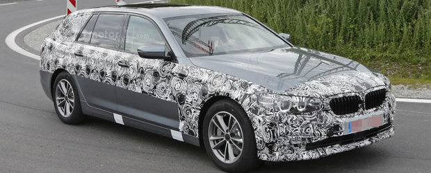 Mai este putin pana renunta de tot la camuflaj, dar pana atunci uite aici sa-ti faci o idee despre viitorul BMW Seria 5 Touring
