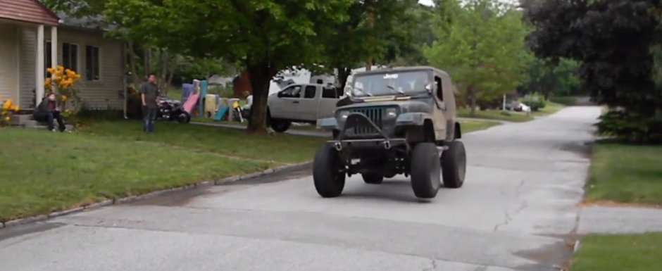 Mai face el din cand in cand pe nebunul, insa nu te va lasa la greu: Uite Jeep-ul Wrangler cu motor V8!