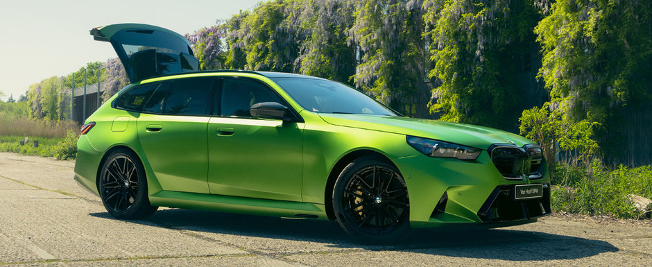 Mai tare decat un Audi RS6 Avant? Uite cum arata noul BMW M5 Touring pe verde mat! Mai tare decat un Audi RS6 Avant? Uite cum arata noul BMW M5 Touring pe verde mat!