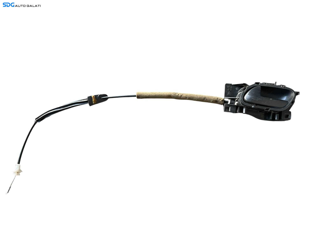 Maner Clapeta Interior cu Cablu Actionare Broasca Incuietoare Usa Portiera Stanga Fata Sofer Citroen Berlingo 2009 - 2016 Cod 96555515XT [B4413]