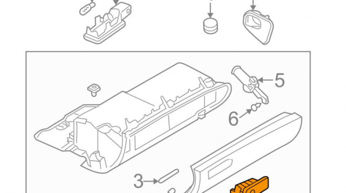 Maner Deschidere Torpedou Oe Audi A4 B6 2000-2004 8E1857131A6PS