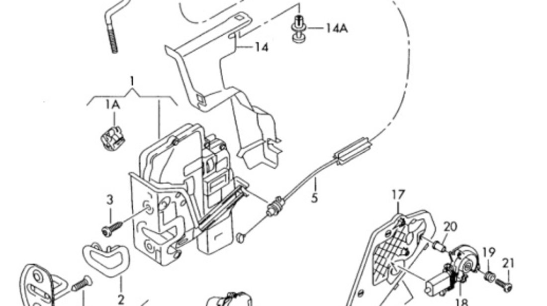 Maner deschidere usa interior stanga fata cu tweeter Audi A6 C6 (4F2) Sedan 2006 2.7 TDI OEM 4F0837019C