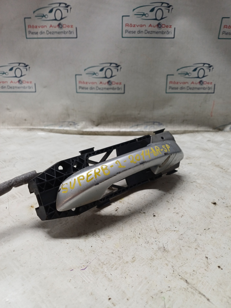Maner exterior dreapta spate Skoda Superb 2 - Motorina 2014, -