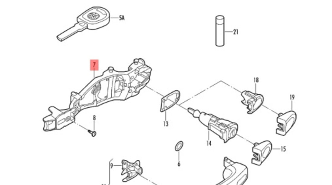 Maner exterior usa dreapta fata Volkswagen Touran (1T1) Monovolum 2003 1.9 TDI OEM 1K0837886