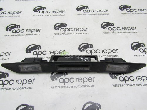 Maner haion cu lampi numar inmatriculare - Audi Q7 4L - Original