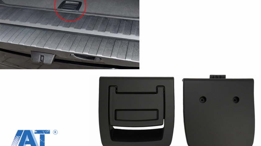 Maner interior pentru polita portbagaj Negru compatibil cu BMW Seria 5 E61 (2003-2010) X5 E70 (2007-2013) X6 E71 E72 (2008-2015)