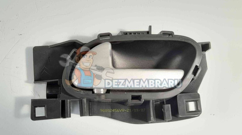 Maner interior stanga fata Peugeot 207 (WA) [Fabr 2006-2012] 96802456VV