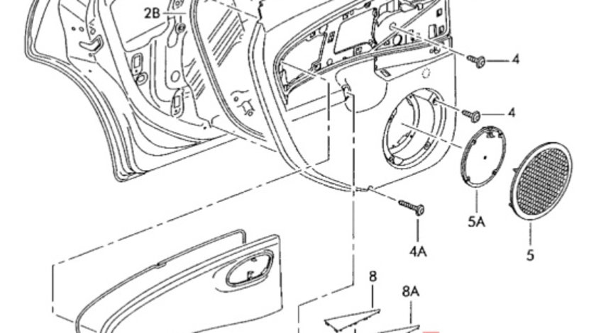 Maner interior usa dreapta spate Seat Leon 1P hatchback 2008 OEM 1P0867126