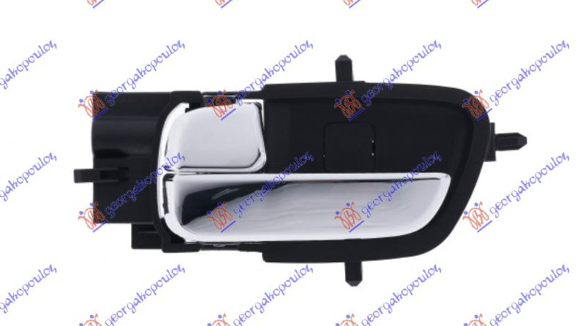 Maner Interior Usa Stanga Fata/Spate Crom/Negru Hyundai I20 2012-2013-2014