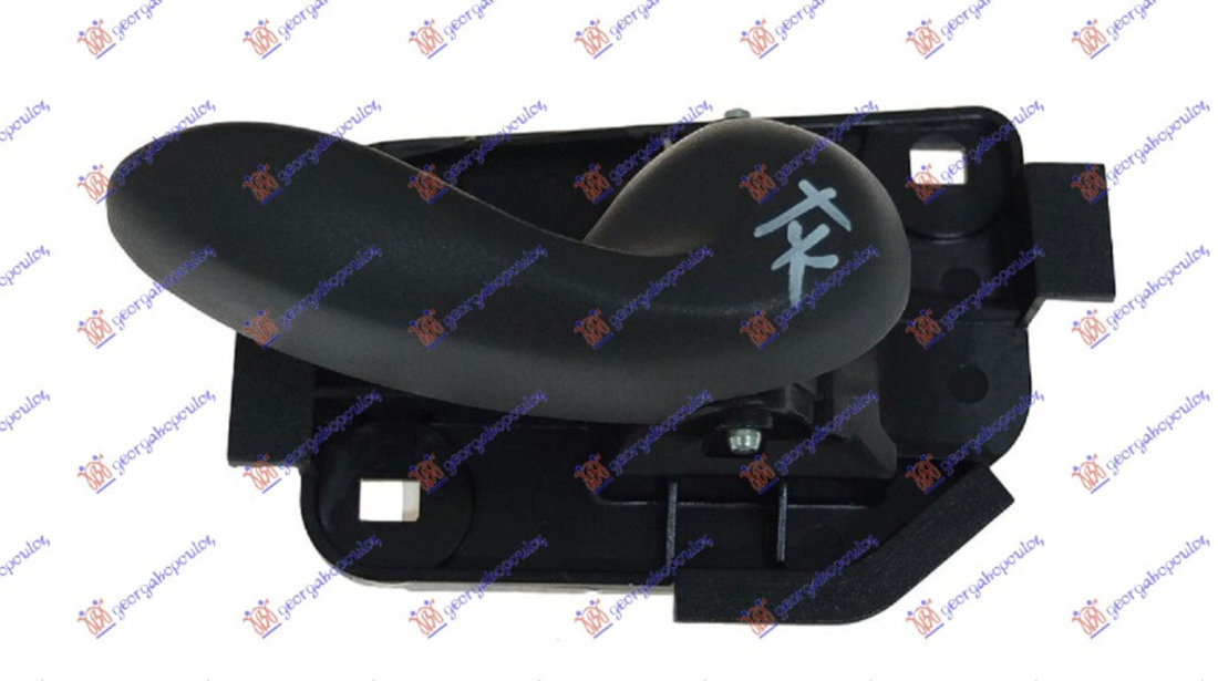 Maner Negru Dreapta Fata/Spate Interior Fiat Punto 2003-2004-2005-2006-2007-2008-2009-2010-2011