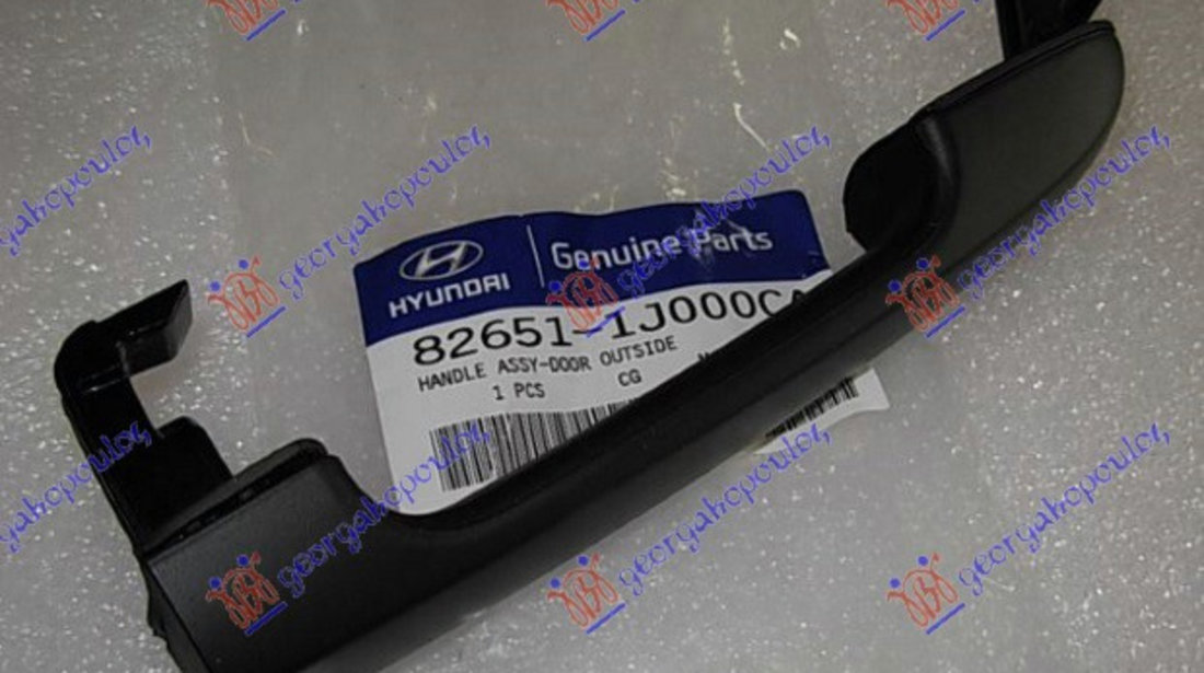 Maner Negru Exterior Usa Fata/Spate Partea Din Fata Hyundai I20 2008-2009-2010-2011-2012