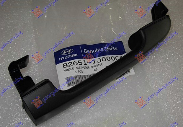 Maner Negru Exterior Usa Spate/Fata Partea Din Fata Hyundai I20 2012-2013-2014