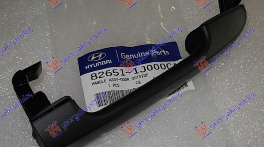 Maner Negru Exterior Usa Spate/Fata Partea Din Fata Hyundai I20 2012-2013-2014