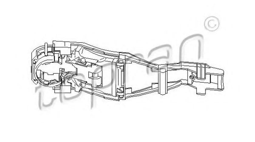 Maner usa AUDI TT (8N3) (1998 - 2006) TOPRAN 111 186 piesa NOUA