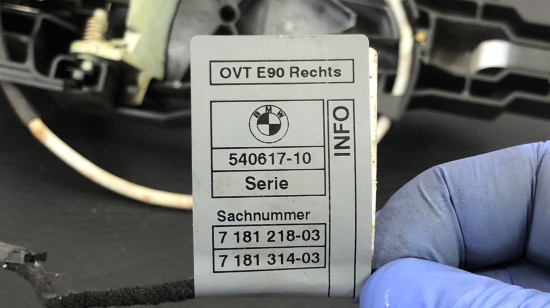 Maner usa dreapta fata BMW 320d E90 E91 Facelift Automat 184cp sedan 2012 (718121803)